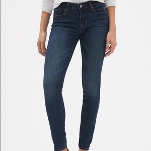 Gap Jeggings Mid Rise Dark Wash